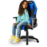 Sharkoon Skiller SGS2 Jr. Silla para videojuegos universal Asiento acolchado Negro, Azul, Asientos de juego negro/Azul, Silla para videojuegos universal, 65 kg, Asiento acolchado, Respaldo acolchado, Universal, 160 cm