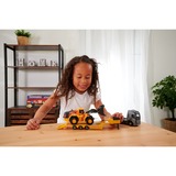 Simba Volvo Truck FH-16 con remolque y cargadora de ruedas, Vehículo de juguete naranja/Gris