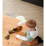 Simba Volvo Truck FH-16 con remolque y cargadora de ruedas, Vehículo de juguete naranja/Gris