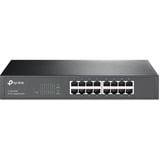 TP-Link TL-SG1016D No administrado Gigabit Ethernet (10/100/1000) Negro, Interruptor/Conmutador marrón, No administrado, Gigabit Ethernet (10/100/1000), Bidireccional completo (Full duplex), Montaje en rack, Minorista