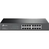 TP-Link TL-SG1016D No administrado Gigabit Ethernet (10/100/1000) Negro, Interruptor/Conmutador marrón, No administrado, Gigabit Ethernet (10/100/1000), Bidireccional completo (Full duplex), Montaje en rack, Minorista