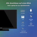 Telefunken XH24VP550M, Televisor LED negro