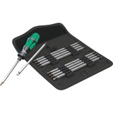 Wera Werkzeug-Etui Vario-Satz 11-teilig Destornillador múltiple Destornillador estándar, Conjuntos de bits negro/Verde, De plástico, Metal, Negro / Azul, Negro