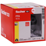 fischer Taco para hormigón celular FFA 10 S, Pasador gris claro