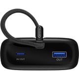 goobay Powerbank 20.000 mAh, cable USB-C integrado 13 cm, 30 vatios, Banco de potencia negro