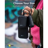 goobay Powerbank 20.000 mAh, cable USB-C integrado 13 cm, 30 vatios, Banco de potencia negro