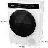 gorenje DPNA93W, Secadoras con bomba de calor blanco/Negro