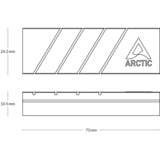 ARCTIC M2 Pro, Cuerpo de refrigeración plateado