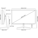 Arozzi AZ-NO-24T1K200, Monitor de gaming blanco