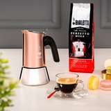 Bialetti 0007282/CN, Cafetera espresso cobre/Plateado