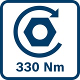 Bosch GDS 18V-330 HC PROFESSIONAL 1/2" 2800 RPM 560 Nm Negro, Azul, Rojo, Tornillo de percusión azul, Llave de impacto, Negro, Azul, Rojo, 1/2", 2800 RPM, 560 Nm, 1200 RPM