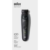 Braun BeardTrimmer 81728158 depiladora para la barba Negro, Cortapelo para barba negro, Lavable, AC/Batería, Negro