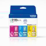 Brother BTD180CLVAL recambio de tinta para impresora Original Original, Cian, Magenta, Amarillo, Brother, DCP-T580DW, DCP-T583DW, DCP-T780DW, 5000 páginas, 3 pieza(s)