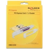 DeLOCK Tarjeta PCI Express a 1 x paralelo, Tarjeta de interfaz 