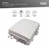 Digitus Caja de distribución FTTH para exterior - 24 acopladores LC/Dúplex o 24 SC/Simplex, Caja de fíbra óptica 