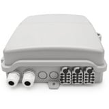 Digitus Caja de distribución FTTH para exterior - 24 acopladores LC/Dúplex o 24 SC/Simplex, Caja de fíbra óptica 