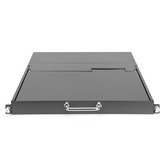 Digitus Consola KVM LCD HD modular con TFT de 17" y 1 puerto VGA, Switch KVM negro