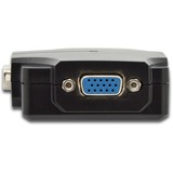 Digitus VGA Splitter 350MHz, 2-Port, Divisor de video negro