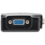 Digitus VGA Splitter 350MHz, 2-Port, Divisor de video negro