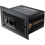 FSP DAGGER PRO ATX3.0(PCIe5.0) 850W unidad de fuente de alimentación 20+4 pin ATX SFX Negro, Fuente de alimentación de PC 850 W, 100 - 240 V, 50/60 Hz, 12-6 A, Activo, 120 W