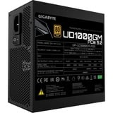 GIGABYTE UD1000GM PG5 V2 Fuente de Alimentación – PCIe Gen 5.1, 80 PLUS Gold, Diseño completamente modular, Ventilador de 120 mm, Compatible con ATX 3.1, Enchufe EU, Fuente de alimentación de PC negro, 80 PLUS Gold, Diseño completamente modular, Ventilador de 120 mm, Compatible con ATX 3.1, Enchufe EU, 1000 W, 100 - 240 V, 50/60 Hz, 15 - 6.5 A, Activo, 125 W