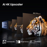 Hisense 43E77Q PRO 109,2 cm (43") 4K Ultra HD Smart TV Wifi Negro, TV QLED negro, 109,2 cm (43"), 3840 x 2160 Pixeles, QLED, Smart TV, Wifi, Negro