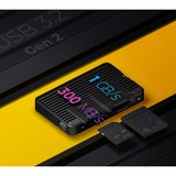 ICY BOX IB-CR504-C31 lector de tarjeta USB 3.2 Gen 2 (3.1 Gen 2) Type-C Negro, Lector de tarjetas negro, CFexpress, SD, Negro, 10000 Mbit/s, Aluminio, Plástico, USB 3.2 Gen 2 (3.1 Gen 2) Type-C, 60 mm