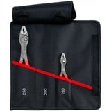 KNIPEX Rolltasche TwinGrip, juego de pinzas frontales de 2 piezas, Set de pinzas rojo