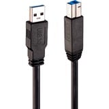 Lindy 43098 cable USB 10 m USB 3.2 Gen 1 (3.1 Gen 1) USB A USB B Negro negro, 10 m, USB A, USB B, USB 3.2 Gen 1 (3.1 Gen 1), 5000 Mbit/s, Negro