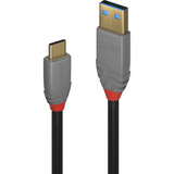 Lindy Cable USB 3.2 Tipo A a C, Anthra Line gris