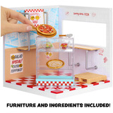 MGA Entertainment Spaces Starter Pack- Pizza, Manualidades Miniverse Spaces Starter Pack- Pizza, Café, 8 año(s), Multicolor, Plástico