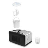Medion LIFE Máquina de helados MD 18387, Heladera negro/Acero fino