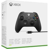 Microsoft Xbox Wireless Controller + USB-C-Kabel, Gamepad negro