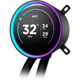 NZXT Kraken Elite 360 RGB 360 mm, Refrigeración por agua negro