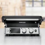 Rommelsbacher Parrilla de contacto KG 2025, Barbacoa de contacto acero fino/Negro