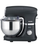Severin KM 3897, Robot de cocina negro (mate)/Plateado