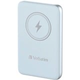 Verbatim Charge 'n' Go Polímero de litio 10000 mAh Cargador inalámbrico Azul, Banco de potencia celeste, 10000 mAh, Polímero de litio, Quick Charge 3.0, Cargador inalámbrico, Azul