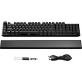 be quiet! Light Mount Silent Tactile DE ISO teclado Juego USB QWERTZ Alemán Negro, Teclado para gaming negro, Alámbrico, USB, Interruptor mecánico, QWERTZ, LED RGB, Negro
