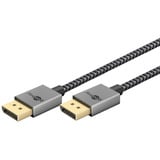 goobay 77444, Cable plateado/Negro