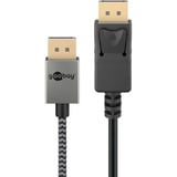 goobay 77444, Cable plateado/Negro