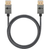 goobay 77444, Cable plateado/Negro