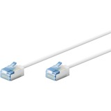 goobay Cable de parche ultraflexible Cat.6a slim, U/FTP blanco