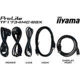iiyama ProLite TF1734MC-B8X, Monitor LED negro (mate)
