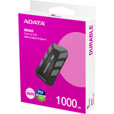 ADATA SSD externa SD820 1 TB, Unidad de estado sólido negro/Gris