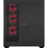 ALTERNATE ALT-THUNDER-AMD-001, Gaming-PC negro/Transparente