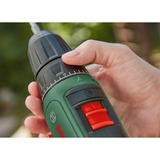 Bosch Universal Drill 18V 1450 RPM Sin llave 1,2 kg Negro, Verde, Taladro/destornillador verde/Negro, Taladro de pistola, Sin llave, Negro, Verde, 1 cm, 1450 RPM, 3 cm
