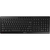 CHERRY Stream Wireless teclado Universal RF inalámbrica + USB QWERTY Internacional de EE.UU. Negro negro, Completo (100%), Inalámbrico y alámbrico, RF inalámbrica + USB, QWERTY, Negro