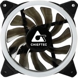 Chieftec AF-12RGB sistema de refrigeración para ordenador Ventilador 12 cm Negro 1 pieza(s) negro/blanco, Ventilador, 12 cm, 1200 RPM, Negro