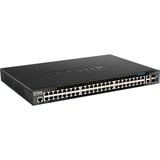 D-Link DGS-1520-52MP Gestionado L3 Gigabit Ethernet (10/100/1000) Energía sobre Ethernet (PoE) 1U Negro, Interruptor/Conmutador Gestionado, L3, Gigabit Ethernet (10/100/1000), Energía sobre Ethernet (PoE), Montaje en rack, 1U
