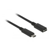 DeLOCK 85534 cable USB 1,5 m USB 3.2 Gen 1 (3.1 Gen 1) USB C Negro, Cable alargador negro, 1,5 m, USB C, USB C, USB 3.2 Gen 1 (3.1 Gen 1), Negro